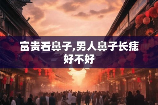 富贵看鼻子,男人鼻子长痣好不好