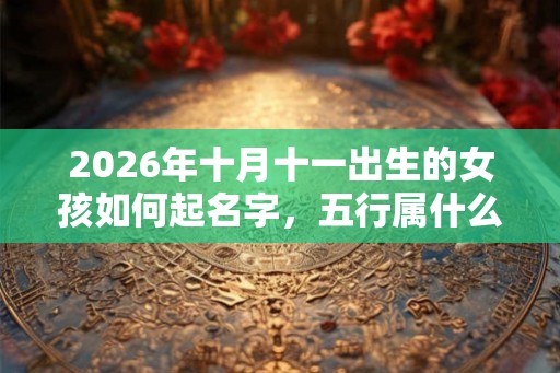 2026年十月十一出生的女孩如何起名字，五行属什么