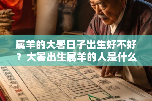 属羊的大暑日子出生好不好？大暑出生属羊的人是什么命？