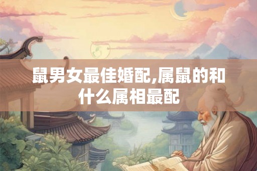 鼠男女最佳婚配,属鼠的和什么属相最配 鼠男女最佳婚配,属鼠的和什么属相最配