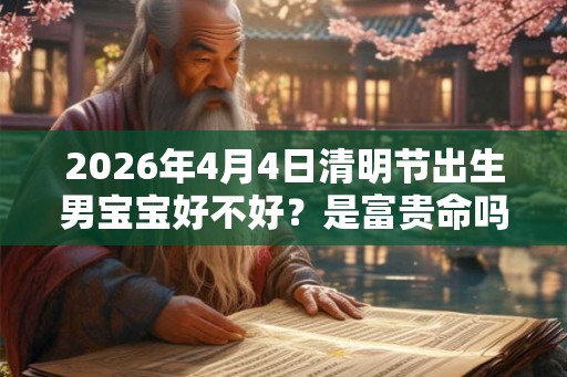 2026年4月4日清明节出生男宝宝好不好?是富贵命吗? 2026年4月4日清明节出生男宝宝好不好?是富贵命吗?