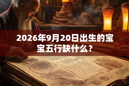 2026年9月20日出生的宝宝五行缺什么？