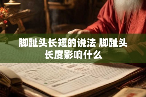 脚趾头长短的说法 脚趾头长度影响什么