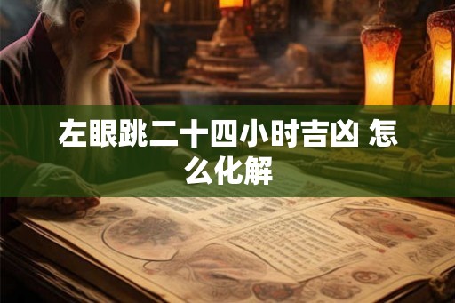 左眼跳二十四小时吉凶 怎么化解