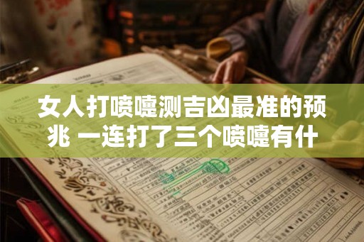 女人打喷嚏测吉凶最准的预兆 一连打了三个喷嚏有什么预兆吗