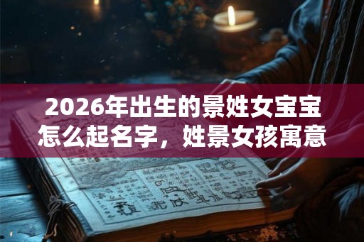 2026年出生的景姓女宝宝怎么起名字，姓景女孩寓意好的名字