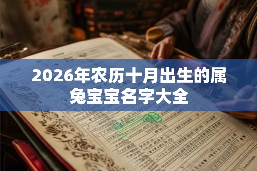 2026年农历十月出生的属兔宝宝名字大全