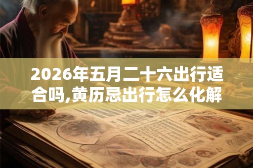 2026年五月二十六出行适合吗,黄历忌出行怎么化解