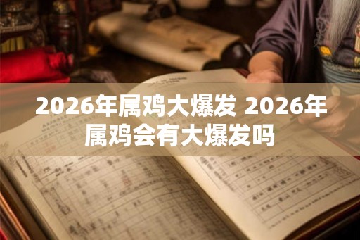 2026年属鸡大爆发 2026年属鸡会有大爆发吗