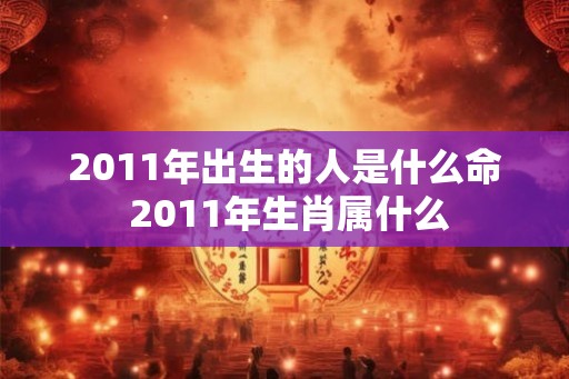 2011年出生的人是什么命 2011年生肖属什么