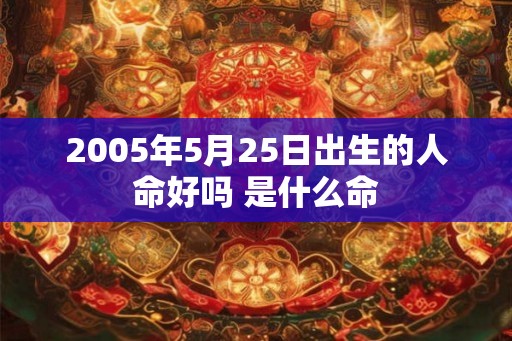 2005年5月25日出生的人命好吗 是什么命