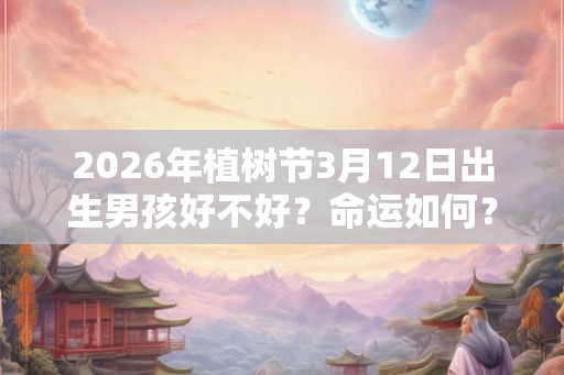 2026年植树节3月12日出生男孩好不好?命运如何? 2026年植树节3月12日出生男孩好不好?命运如何?