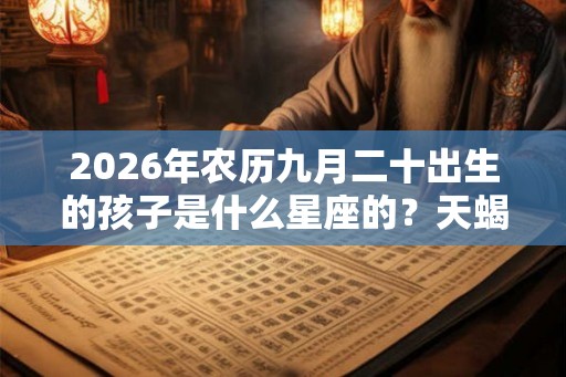2026年农历九月二十出生的孩子是什么星座的？天蝎女的爱情如何？