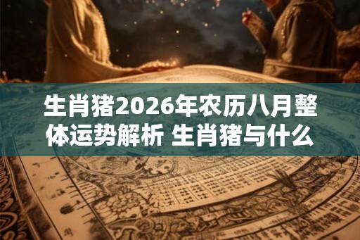 生肖猪2026年农历八月整体运势解析 生肖猪与什么生肖相冲 生肖猪2026年农历八月整体运势解析 生肖猪与什么生肖相冲