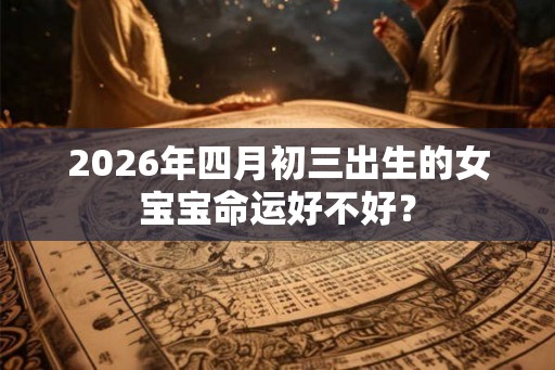 2026年四月初三出生的女宝宝命运好不好？