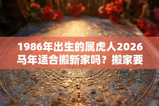 1986年出生的属虎人2026马年适合搬新家吗?搬家要注意什么? 1986年出生的属虎人2026马年适合搬新家吗?搬家要注意什么?