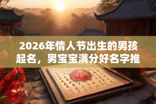 2026年情人节出生的男孩起名，男宝宝满分好名字推荐