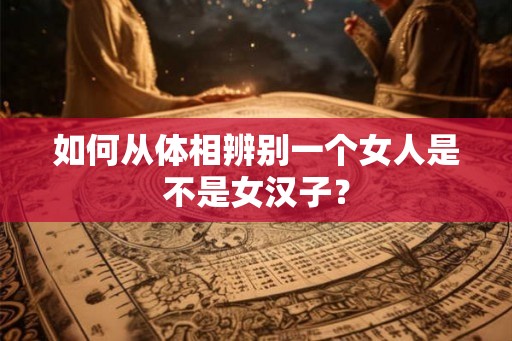 如何从体相辨别一个女人是不是女汉子？