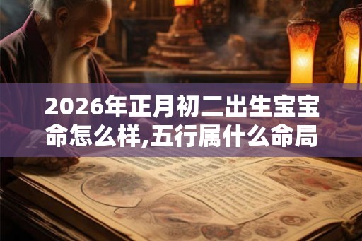 2026年正月初二出生宝宝命怎么样,五行属什么命局
