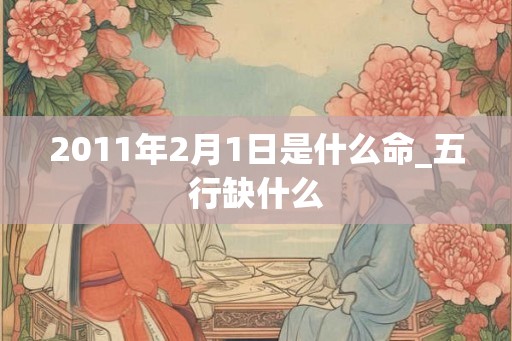 2011年2月1日是什么命_五行缺什么