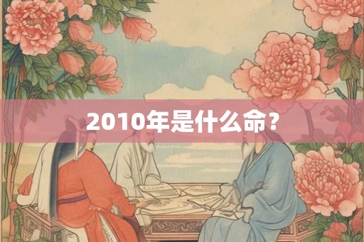 2010年是什么命? 2010年是什么命?