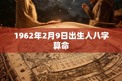 1962年2月9日出生人八字算命 1962年2月9日出生人八字算命