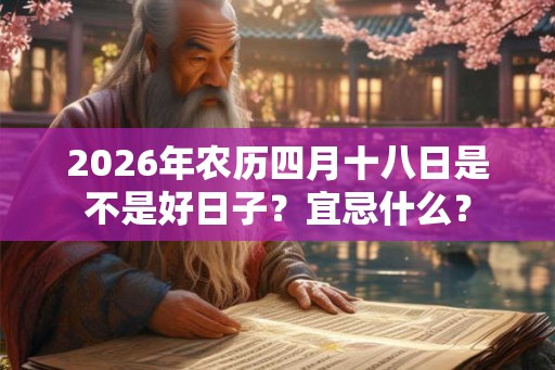 2026年农历四月十八日是不是好日子？宜忌什么？