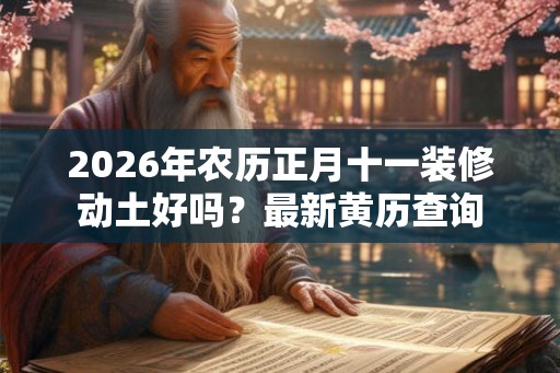 2026年农历正月十一装修动土好吗？最新黄历查询
