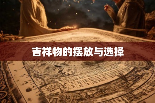 吉祥物的摆放与选择