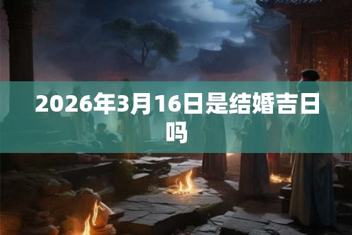 2026年3月16日是结婚吉日吗