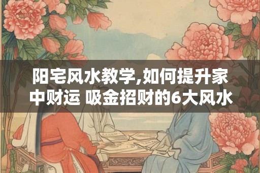 阳宅风水教学,如何提升家中财运 吸金招财的6大风水妙招