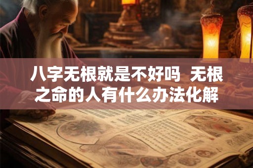 八字无根就是不好吗  无根之命的人有什么办法化解