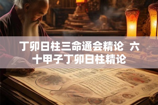丁卯日柱三命通会精论  六十甲子丁卯日柱精论