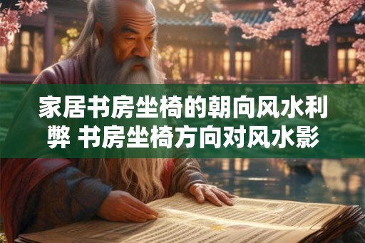 家居书房坐椅的朝向风水利弊 书房坐椅方向对风水影响如何