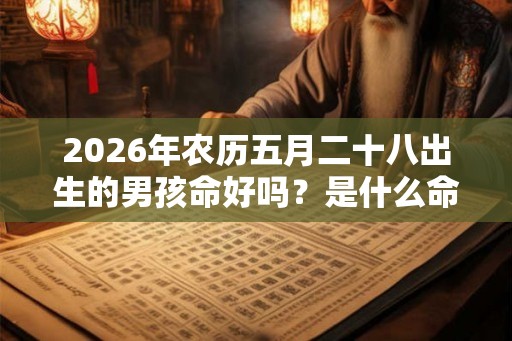 2026年农历五月二十八出生的男孩命好吗？是什么命？