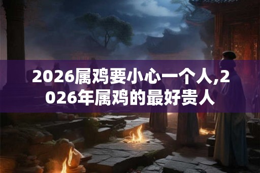 2026属鸡要小心一个人,2026年属鸡的最好贵人 2026属鸡要小心一个人,2026年属鸡的最好贵人