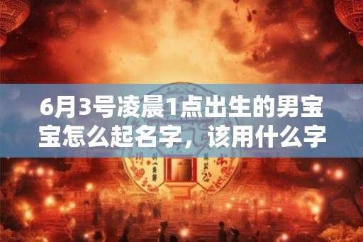 6月3号凌晨1点出生的男宝宝怎么起名字,该用什么字好 6月3号凌晨1点出生的男宝宝怎么起名字,该用什么字好