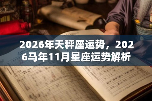 2026年天秤座运势,2026马年11月星座运势解析 2026年天秤座运势,2026马年11月星座运势解析