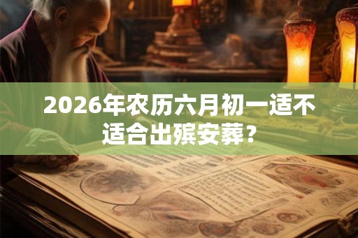 2026年农历六月初一适不适合出殡安葬？