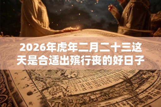 2026年虎年二月二十三这天是合适出殡行丧的好日子吗？