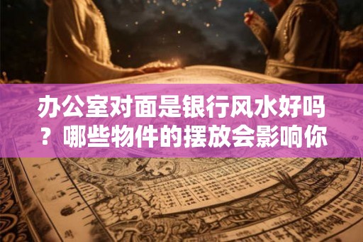 办公室对面是银行风水好吗？哪些物件的摆放会影响你的前途？