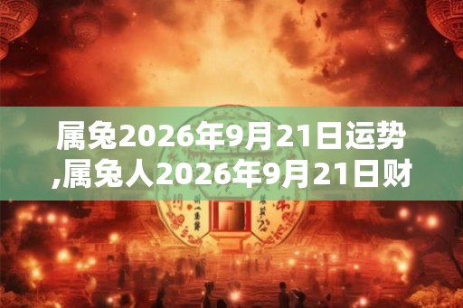 属兔2026年9月21日运势,属兔人2026年9月21日财运,生肖兔2026年9月21日运势
