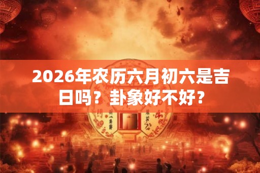 2026年农历六月初六是吉日吗？卦象好不好？