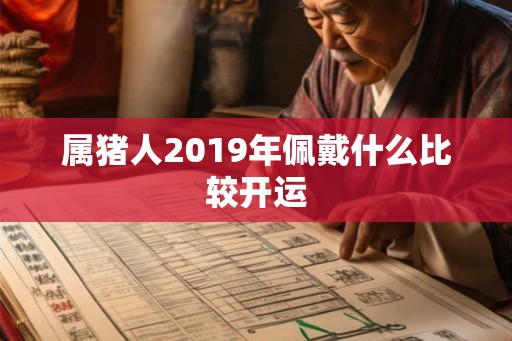 属猪人2019年佩戴什么比较开运