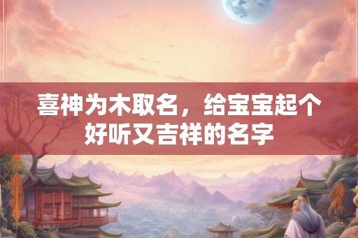 喜神为木取名，给宝宝起个好听又吉祥的名字