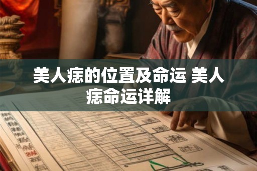 美人痣的位置及命运 美人痣命运详解 美人痣的位置及命运 美人痣命运详解