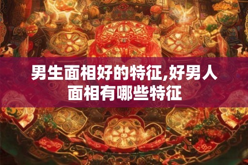 男生面相好的特征,好男人面相有哪些特征