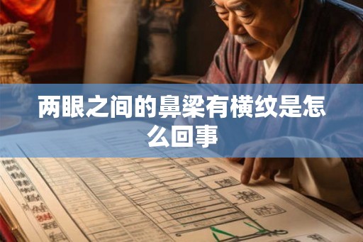 两眼之间的鼻梁有横纹是怎么回事
