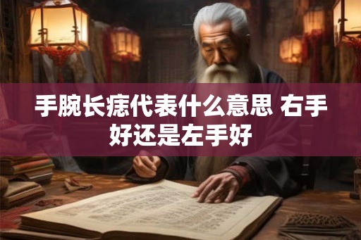 手腕长痣代表什么意思 右手好还是左手好