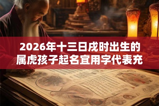 2026年十三日戌时出生的属虎孩子起名宜用字代表充满智慧